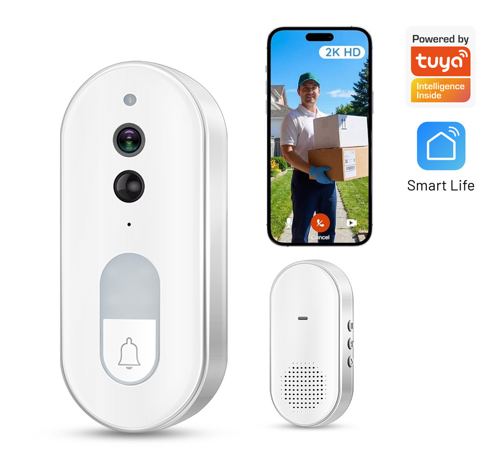 Home Security Camera Installation - Tuya Smart Video Doorbell Wireless 1080P