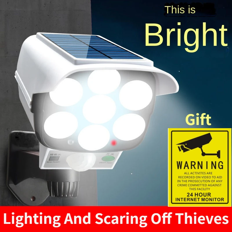 Home Security Camera Installation - Outdoor Solar Light Motion Sensor Security
