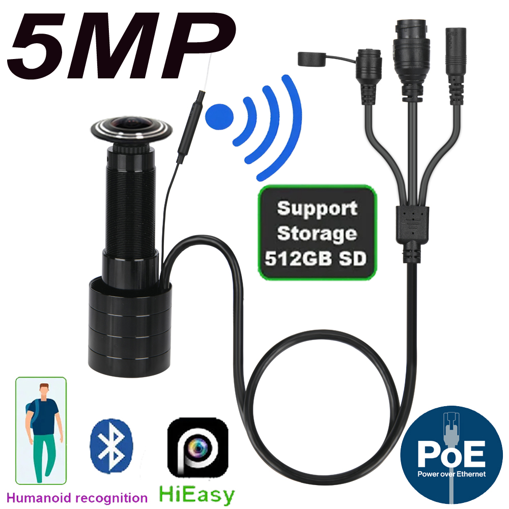5MP Door Eye IP POE Camera Min - Home Security Camera Installation review and price