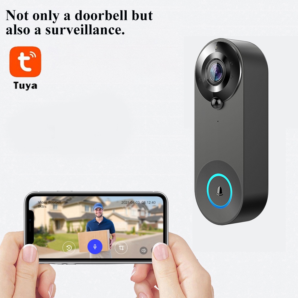 Tuya 1080P Wireless WIFI Doorb - Home Security Camera Installation review and price