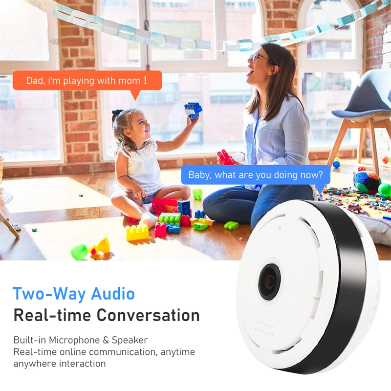 V380 Pro Wifi Panorama Camera  - Home Security Hidden Cameras review and price