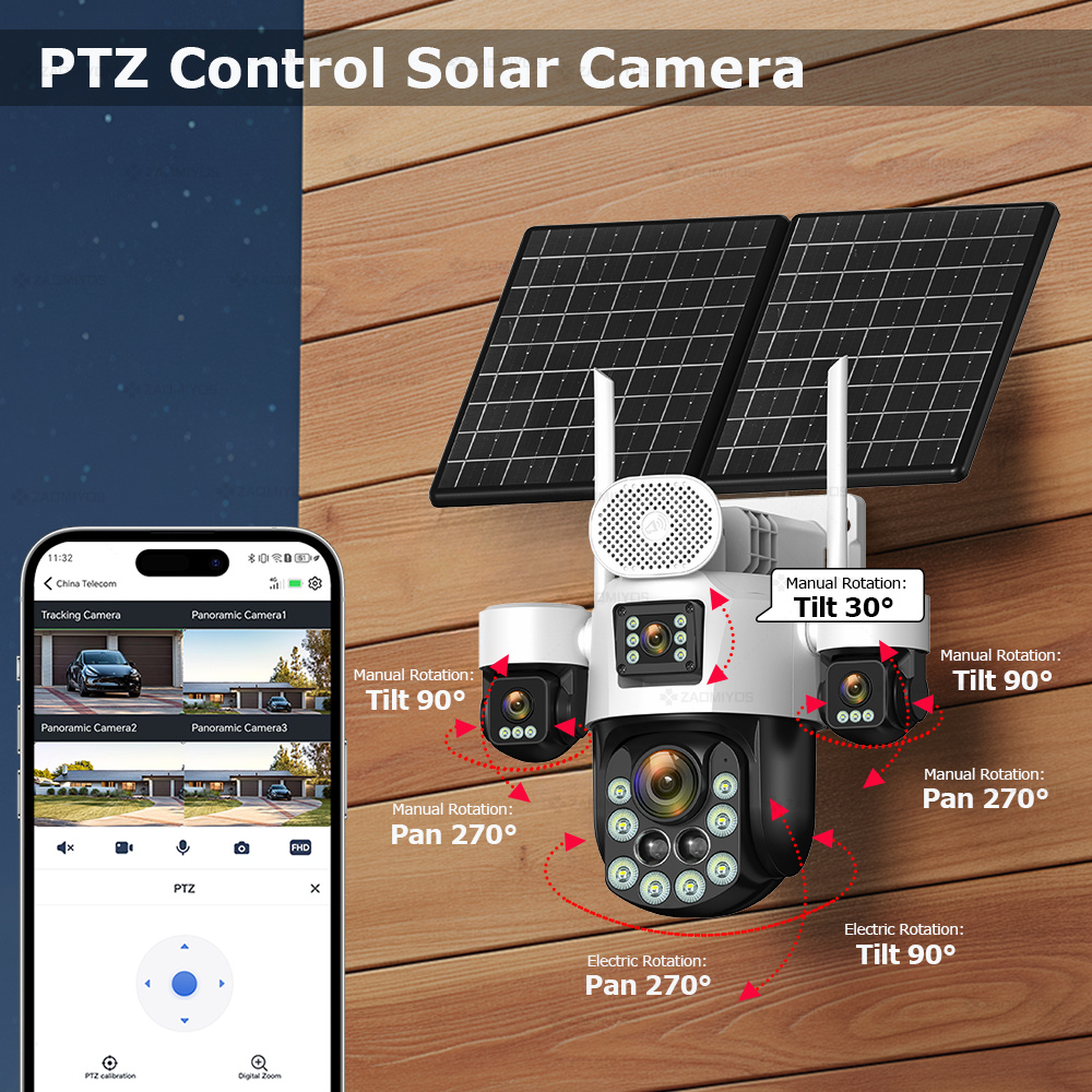 4 Lens Outdoor 360° Surveillan - Home Security Installation review and price