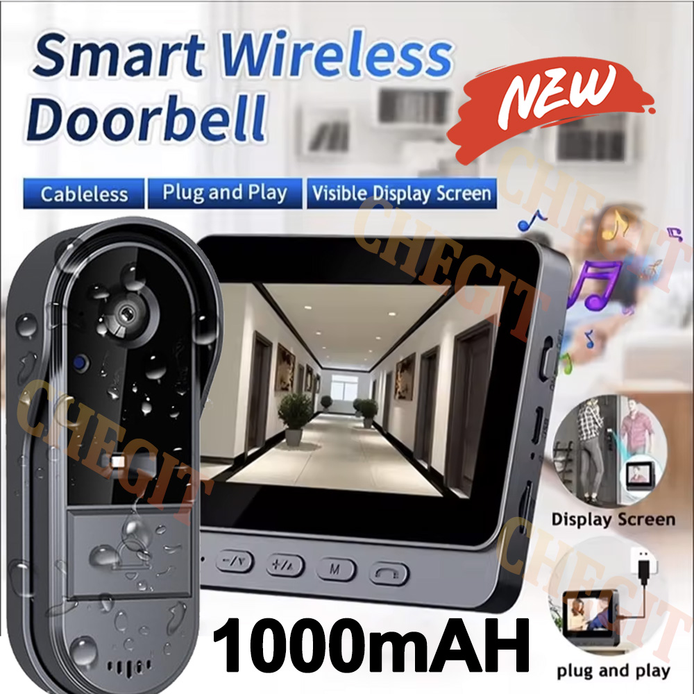 Wireless Wifi Doorbell Camera  - Home Security Monitoring System review and price