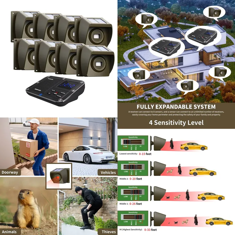 Outdoor Solar - Powered Wirele - Home Security Systems review and price