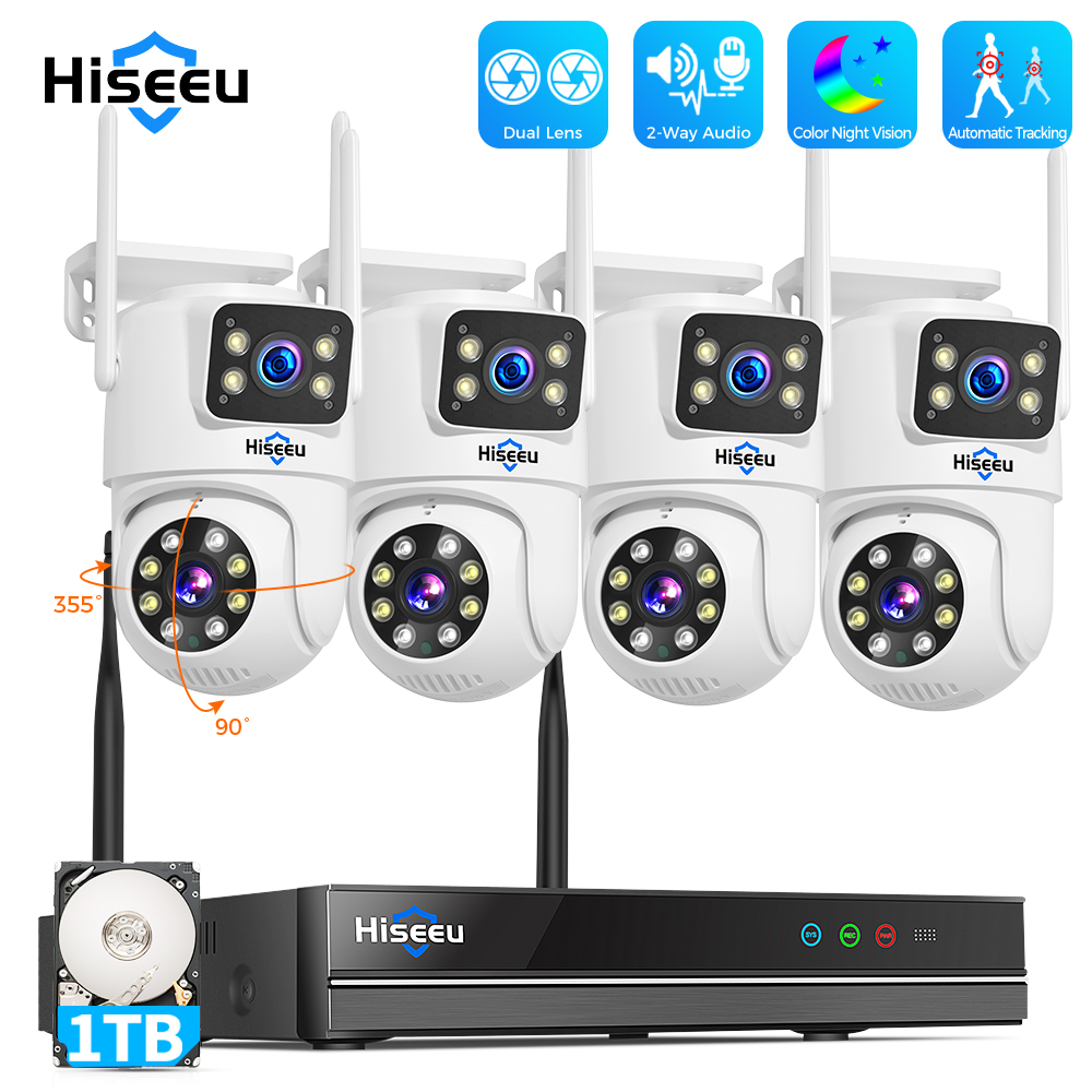 Hiseeu 6MP WiFi Dual Lens Came - Home Security Kit With Camera review and price