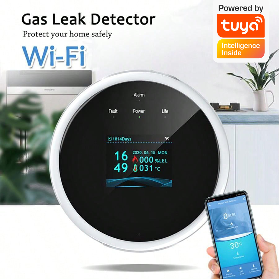 2.4G WiFi Gas Alarm Sensor Com - Home Security Systems review and price