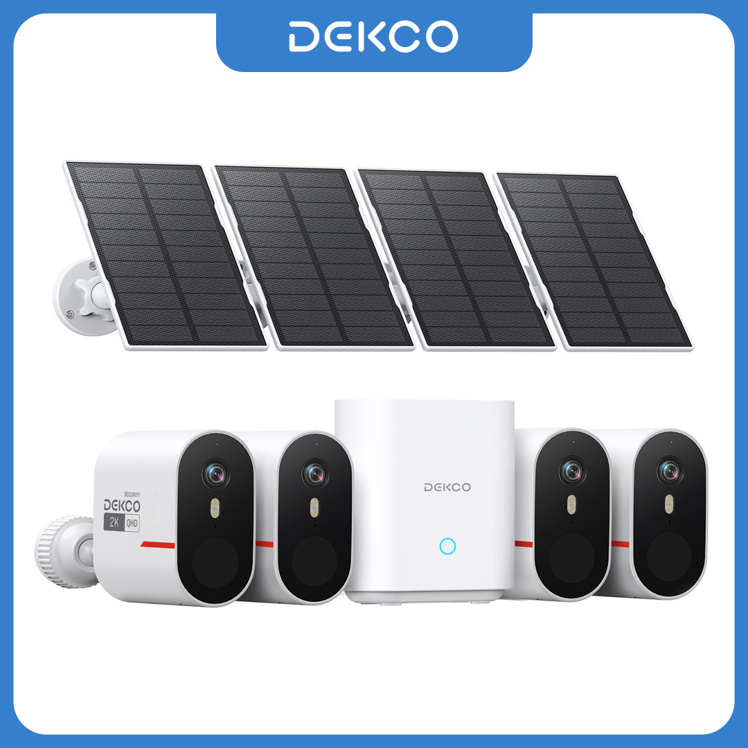 Dekco 3MP WiFi Solar Camera Sy - Home Security Kit With Camera review and price