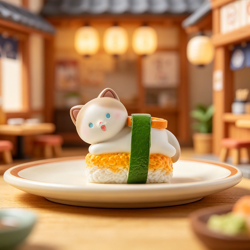 Sushi Cat Blind Box Cartoon Fi - Home Security Box review and price