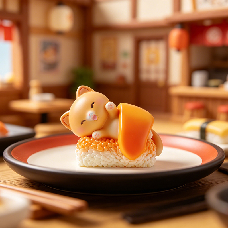 Sushi Cat Blind Box Cartoon Fi - Home Security Box review and price