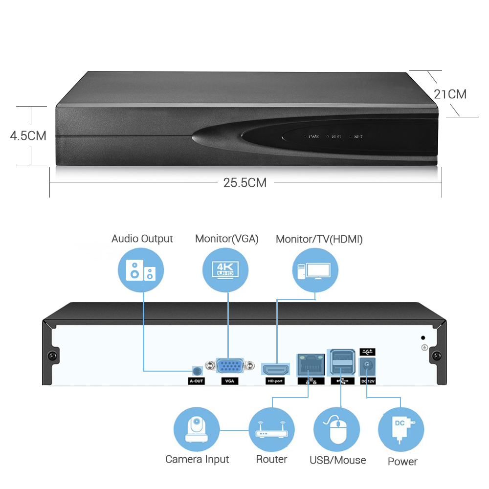 4K ONVIF CCTV NVR 36CH/16CH/10 - Home Security Systems review and price